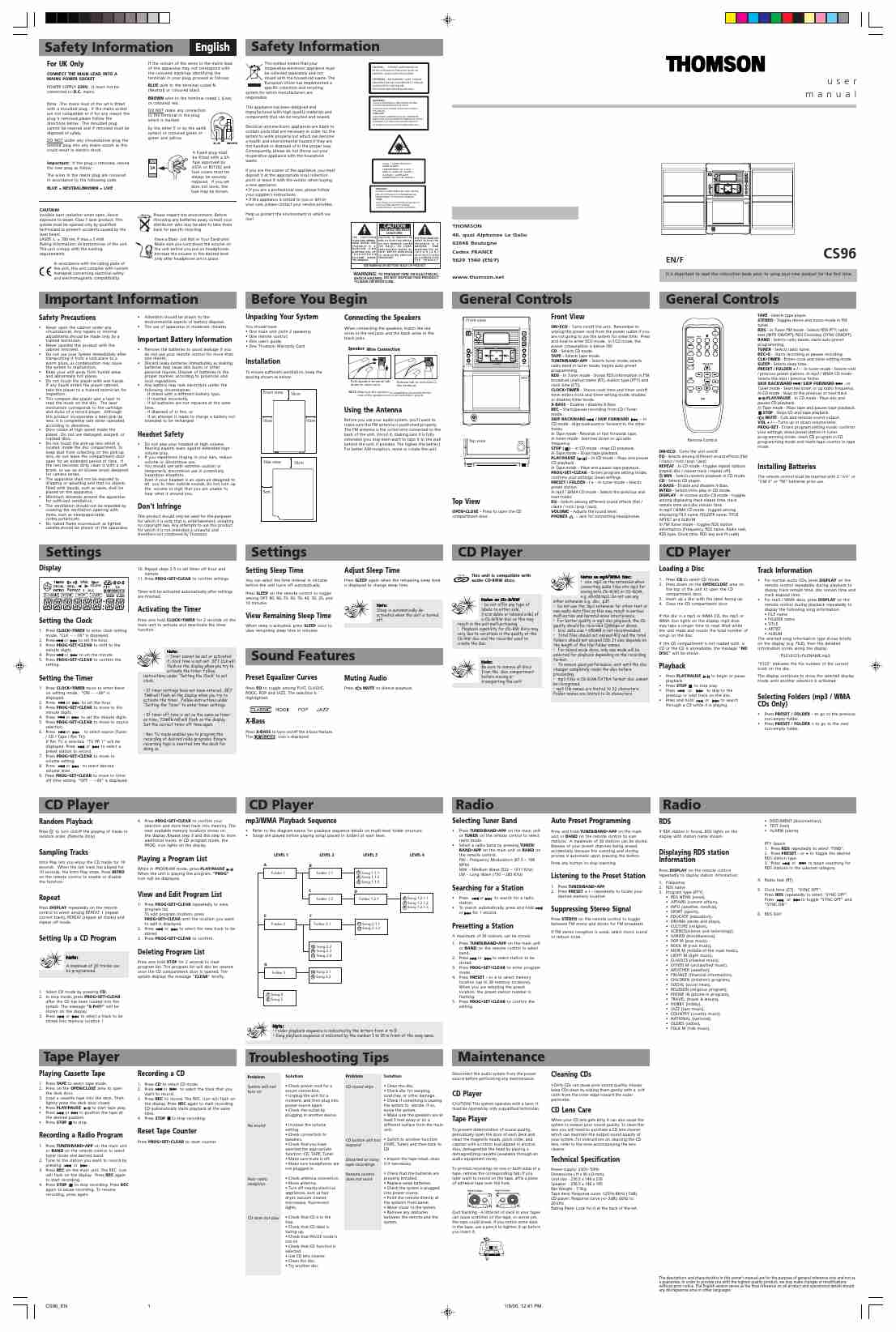Technicolor - Thomson Stereo System CS96-page_pdf